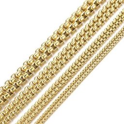 Collier en or pour pendentif 10 pièces-2/3/4mm en acier inoxydable résistant au ternissement