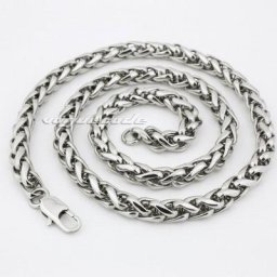 Chaîne de collier en acier inoxydable 316L pour hommes disponible en 11 longueurs diamètre 5.0mm