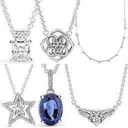Collier en argent Sterling 925 asymétrique étoile bleue scintillante rond et carré pour Europe