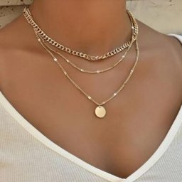 Collier Vintage sur le Cou en Or Bijoux en Couches Accessoires pour Bol Cadeau Esthétique