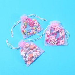 Collier de perles en bois pour enfants ensemble de bracelets décoration de fête pour filles