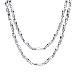 Colliers en acier inoxydable pour hommes 3.8mm chaîne à maillons de couleur Simple pendentif pour