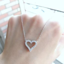 CAOSHI-Collier pendentif en forme de cœur creux exquis pour femme bijoux romantiques pour fête de