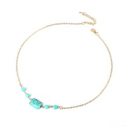Collier pendentif en pierre naturelle pour femme bijoux en alliage pierre précieuse agates