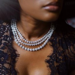 Collier ras du cou en zircon cubique pour femmes rond et scintillant breloque cadeau de mariage