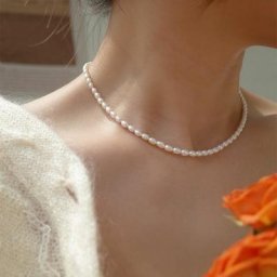 Colliers de la présidence en acier inoxydable pour femmes perles de perles de luxe tour de cou en