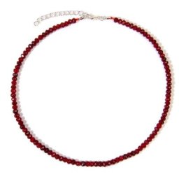 Colliers simples de perles de gemme à facettes pour femmes ras de cou en pierre naturelle chaîne
