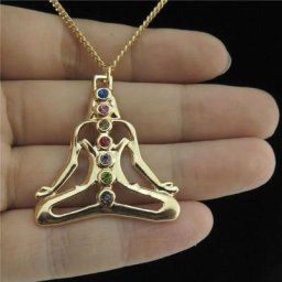Chakra de Yoga coloré avec pendentif bouddha collier de JOPresidence cadeau de fête collier zones