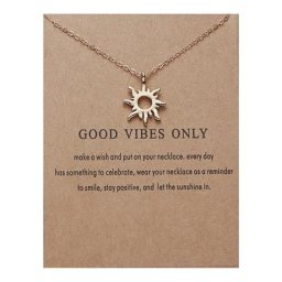D7WB-Collier pendentif en alliage d'or rose pour filles et dames bijoux à la mode pendentif