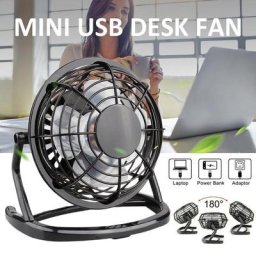 Ventilateur de bureau Portable rotatif à 180 degrés Mini refroidisseur USB DC 5V pour ordinateur