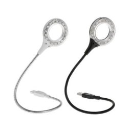 Anneau lumineux LED flexible à col de cygne réglable lampe de bureau lampe de table USB ampoule