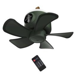 Ventilateur de camping réglable avec lanterne LED USB ventilateur de tente 8000mAh 4 vitesses