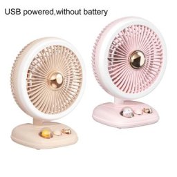 Ventilateur de refroidissement USB 62 pour la maison le bureau avec lumière LED pour l'extérieur