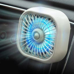 Ventilateur de voiture électrique monté sur la bouche d'aération 3 modes de vitesse silencieux et