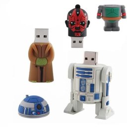 Clé USB de personnage de robot de dessin animé mignon pour PC clé USB soldat mécanique clé USB