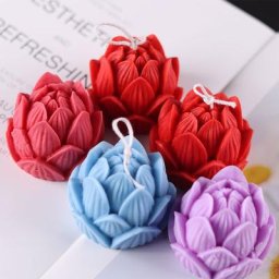 Moule en silicone pour bougie d'aromathérapie forme de fleur Annie 3D moule en plâtre de Regina