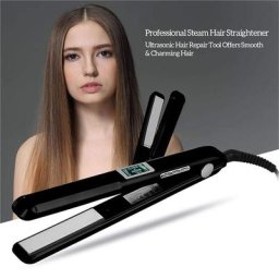 Lisseur de cheveux professionnel Nano Titanium Ultra infrarouge plaque froide ultrasonique fer à