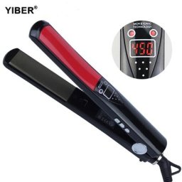MCH-Fer à lisser à chauffage rapide avec écran LCD fer à friser professionnel revêtement en