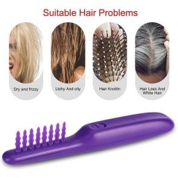 Lisseur électrique sans fil pour cheveux secs poignée brosse à cheveux outil de coiffure portable