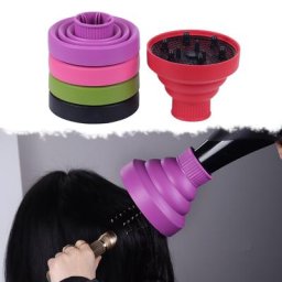 Couverture de diffuseur de sèche-cheveux pliable en Silicone outils détachables pour sécher et