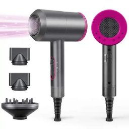 Sèche-cheveux électrique professionnel brosse à air chaud souffleur à marteau ionique négatif