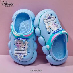 Sandales de plage Disney Frozen Elsa pour enfants chaussures d'extérieur pour filles sabots