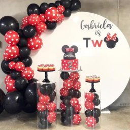 Ballons en arc en forme de souris 77 pièces Kit en arc guirlande en Latex coccinelle décorations