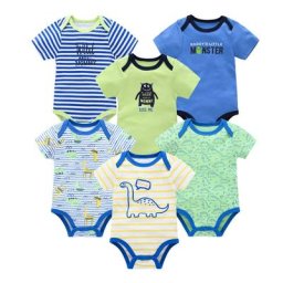 Body d'été pièces/ensemble coton pour bébé vêtements unisexe à manches courtes pour nouveau-né de