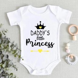 Little Princess Assess's Baby Drum Suit Drôle Décontracté Manches courtes Cadeau de douche