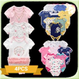 Combinaison à manches courtes pour bébés garçons et filles vêtements pour tout-petits imprimé