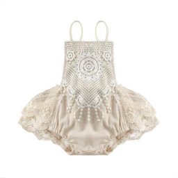 Lioraitin – combinaison sans manches en dentelle pour petite fille tenue pour nouveau-né de 0 à 24