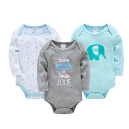 Combinaison en coton à manches longues pour bébé garçon vêtements de corps pour bébé salopette