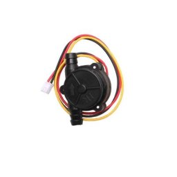 Capteur de débit d'eau pour usine RC débitmètre à turbine noire dispositif de mesure de liquide