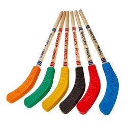 Crayons et gommes de hockey 9 pouces 6 pièces pour enfants étudiants sport cadeaux de fête