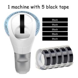 Étiqueteuse à gaufrage omega avec bandes d'étiquettes compatible avec Dymo 3D machine à écrire