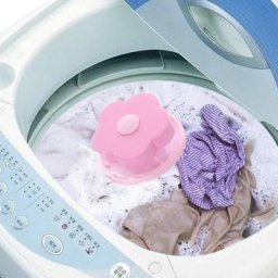 Boule de lavage flottante en fourrure d'animal de compagnie attrape poils boule de nettoyage pour