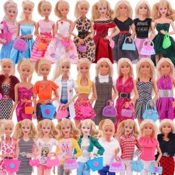 Barbies Butter Clothes Y + Jeans fur s + Bag Princess fur s Skirt for Barbie GirS1 Toy