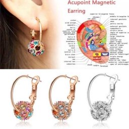 Boucles d'Oreilles Magnétiques Amincissantes Perte de Poids Relaxation du Corps Énergie Slim