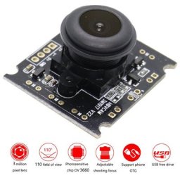 Puce photosensible OV3660 Module USB sans lecteur caméra externe d'ordinateur pour téléphone OTG