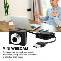 Mini Webcam HD 8 millions de Pixels caméra avec Microphone pour ordinateur de bureau et portable