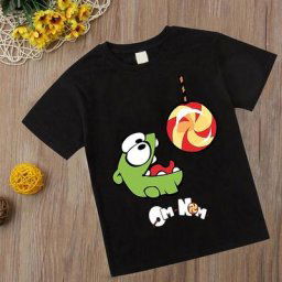 T-shirt à col rond pour enfants T-shirt de dessin animé décontracté T-shirt grenouille Cut the