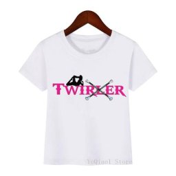 T-shirt Baton Twirling pour enfants joli cadeau d'amant de sport haut de Noël pour enfants
