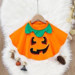 Robe d'halloween pour garçons et filles chemise imprimée citrouille Costume de fête fantaisie