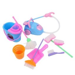 Jouets de nettoyage de cuisine 9 pièces outil de nettoyage ménager jouets interactifs et