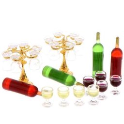 13 pièces/ensemble bouteilles de boisson au vin gobelets tasses à bière bouteilles de vin support