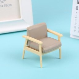 Siège de chaise à bascule pour maison de poupée échelle 1:12 1 pièce meubles miniatures