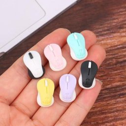 5 pièces 1/12 accessoires de maison de poupée Miniature Mini souris modèle Simulation tablette PC