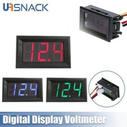 Mini voltmètre numérique ampèremètre panneau LED 0.56 "" DC 4.5-30V voltmètre courant de