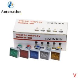 10pc Nouveau 22MM AC20-500V Mini Voltmètre Carré Panneau LED Numérique Tension Mètre Indicateur