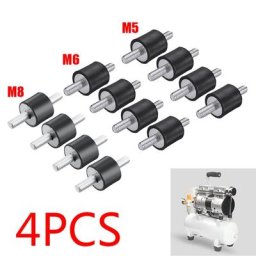 Amortisseur en caoutchouc anti-vibration pour compresseurs d'air supports en acier pompe à eau
